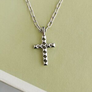 Kendra Scott Jada Cross Silver Short Necklace